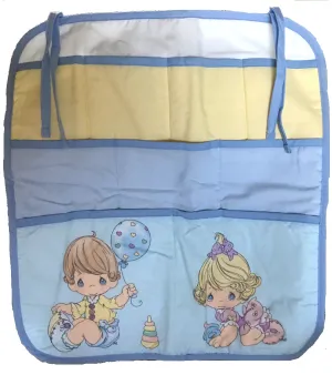Precious Moments Baby Boy & Girl Fabric Nursery Crib or Wall Organizer 9-Pocket 18" x 20"