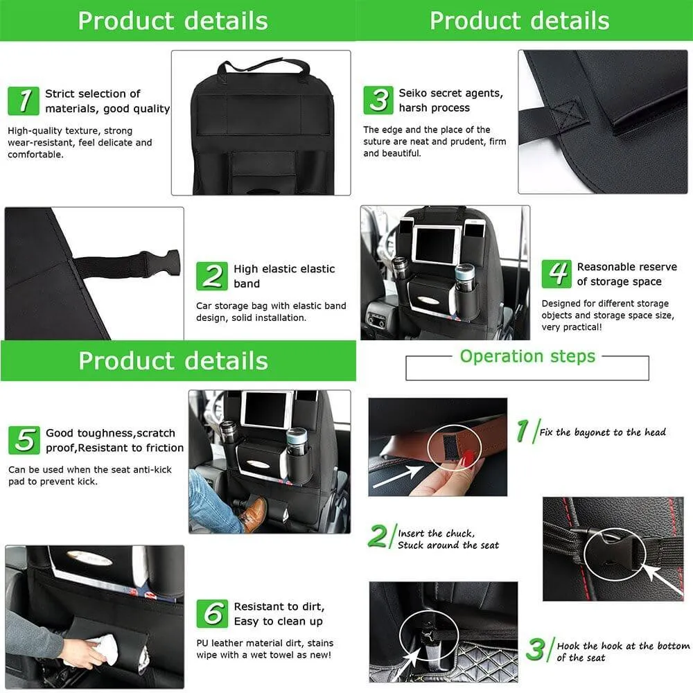Premium Car Back Seat Organizer