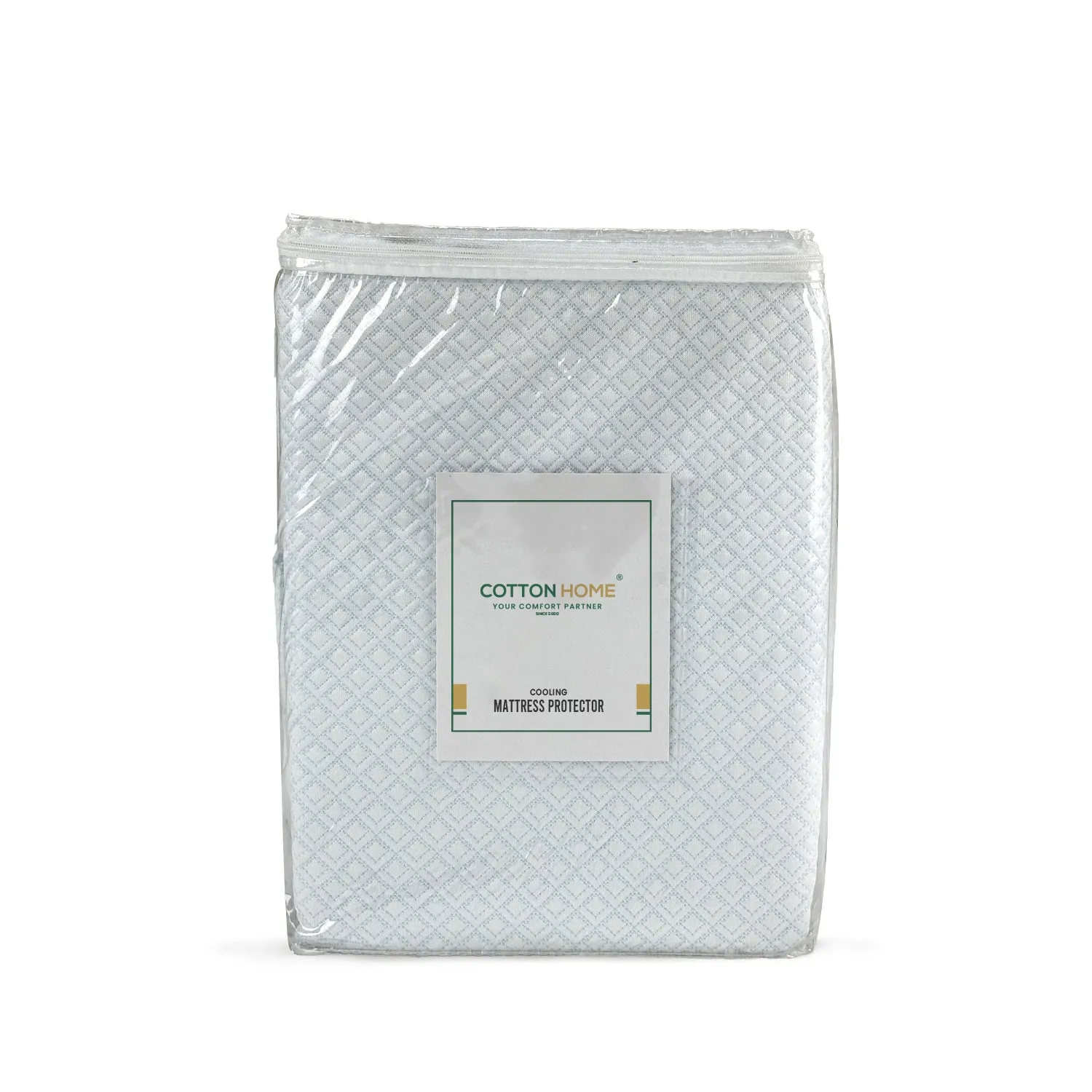 Premium Cooling Mattress Protector 200x200 35CM | Breathable & Waterproof by Cotton Home
