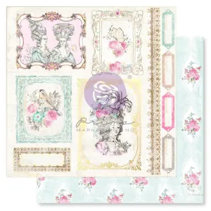 Prima Marketing Avec Amour Double-Sided Cardstock 12"X12" - We Gather Here, W/ Foil Details*