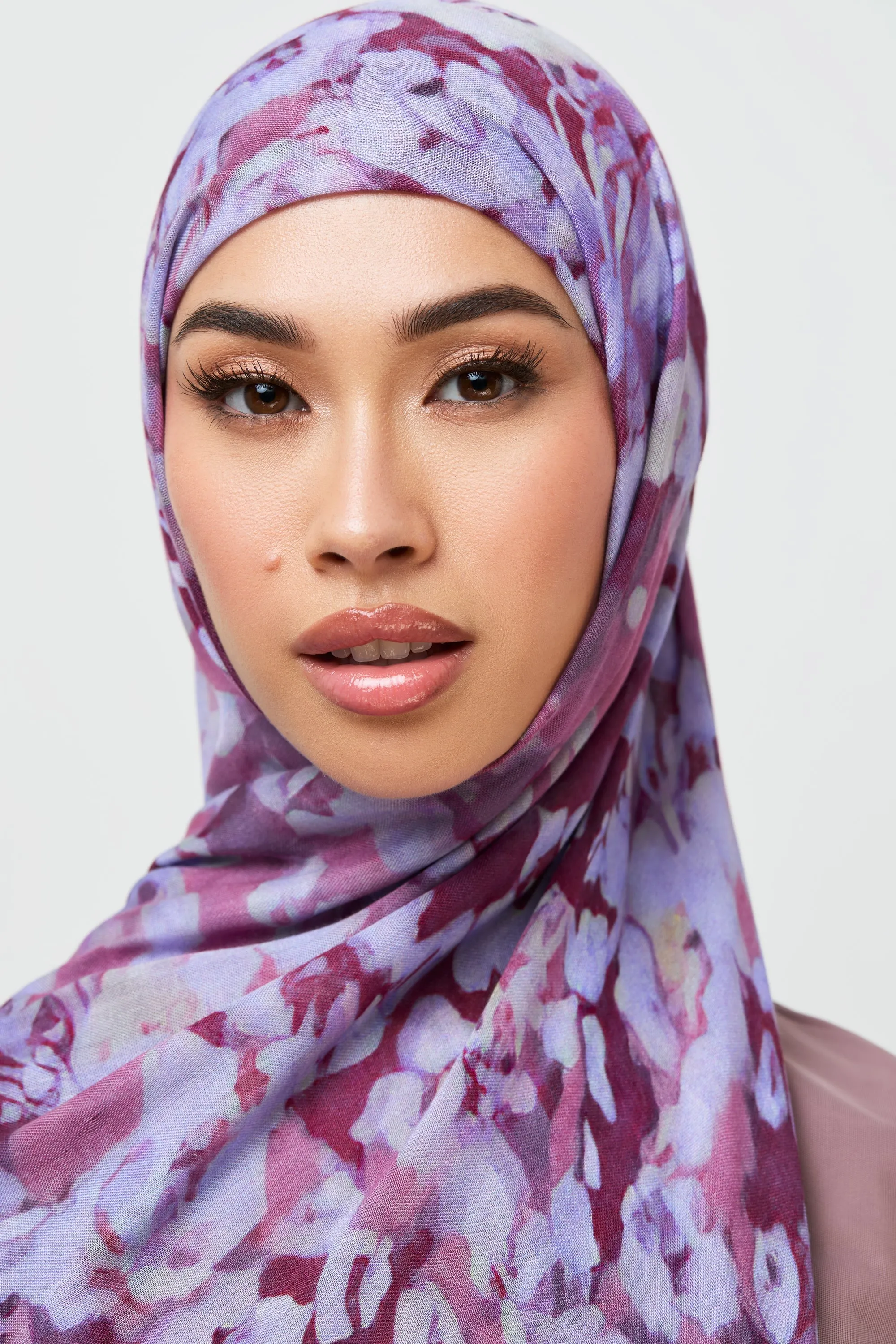 Printed Modal Hijab - Lavender Bloom