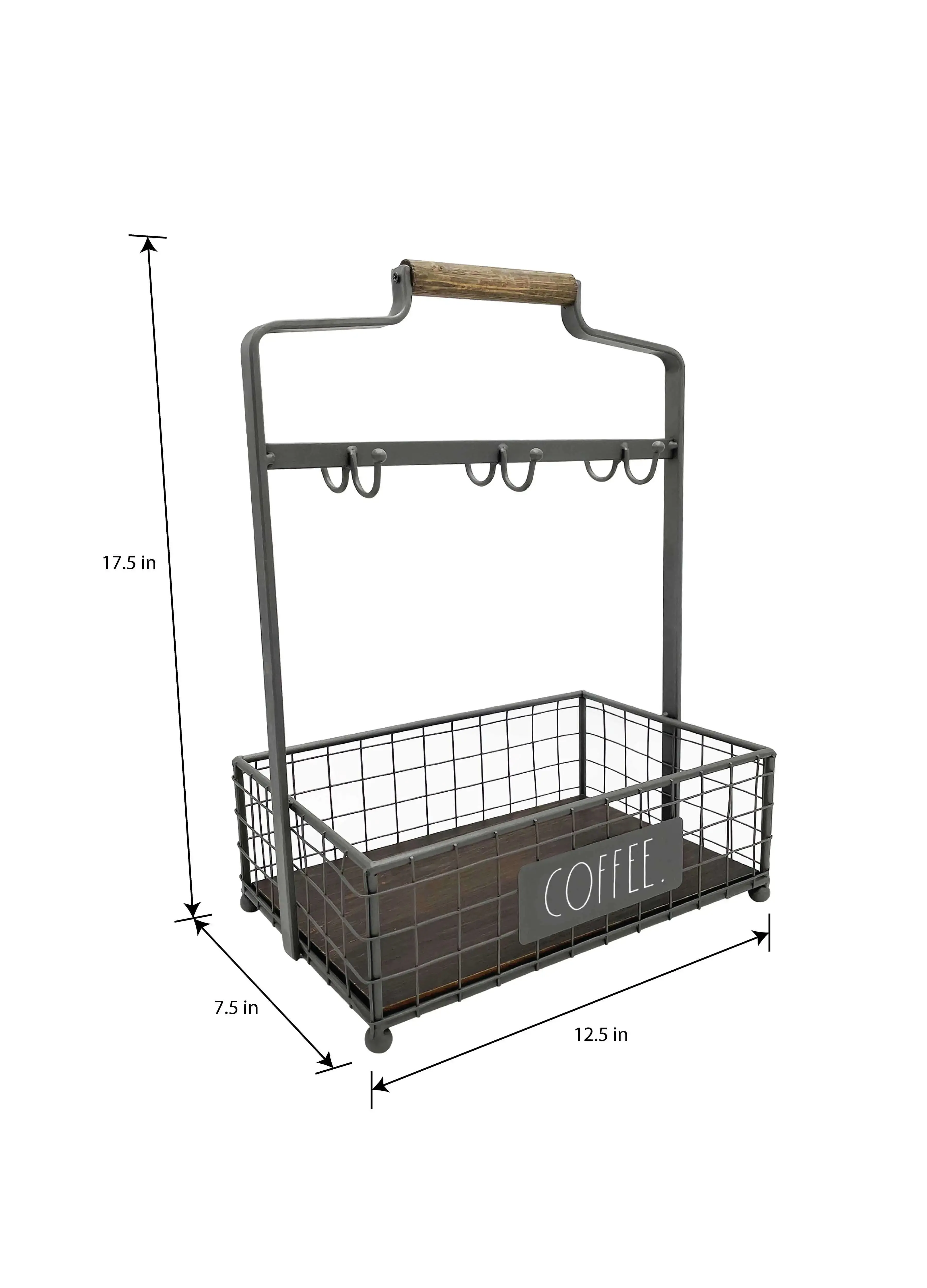Rae Dunn “Coffee” Mug Holder and Coffee Essentials Organizer