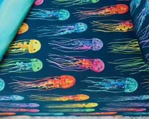 Rainbow Jellies Twin Fitted Sheet (Ships week of July 29)