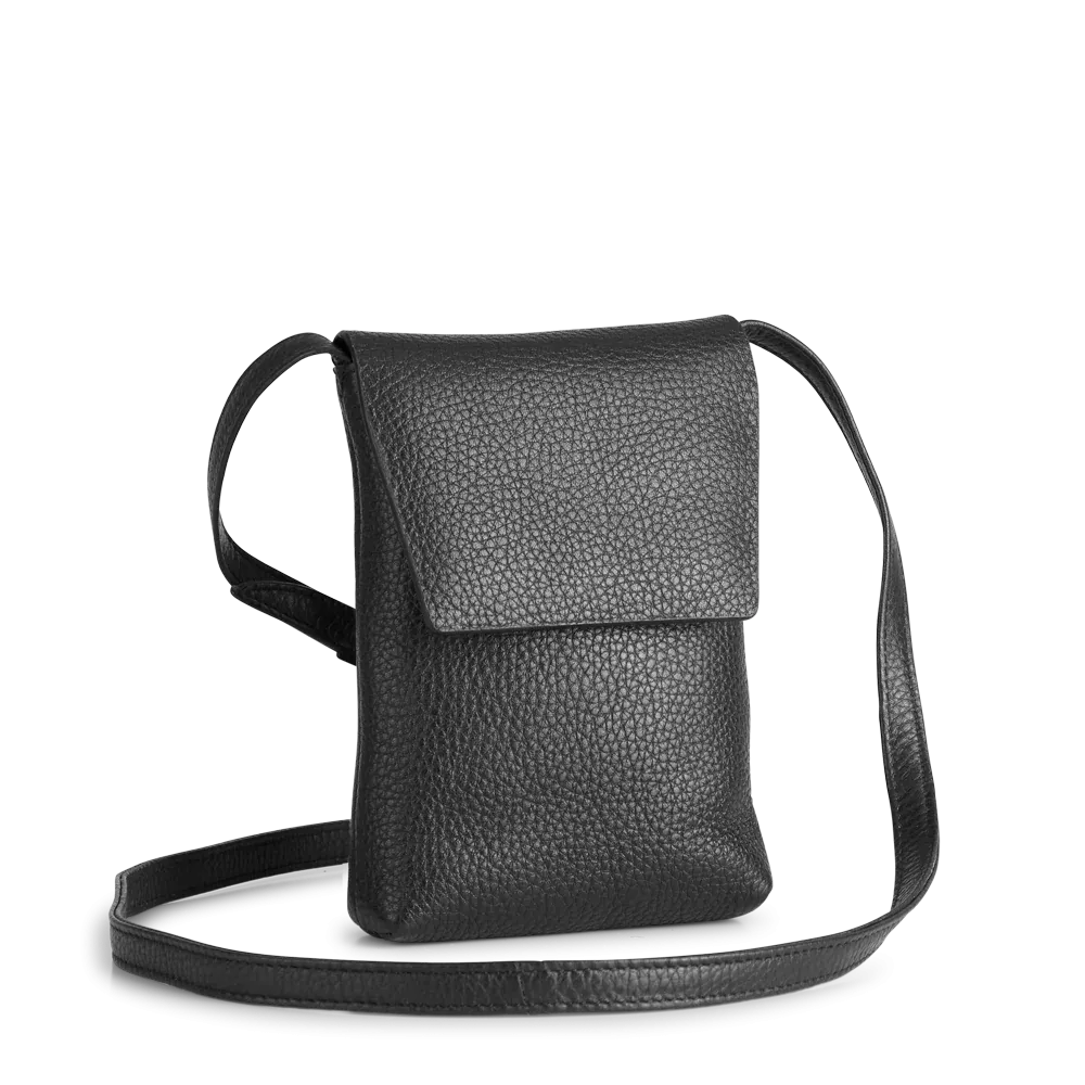 Ravea Phone Bag Grain - Black