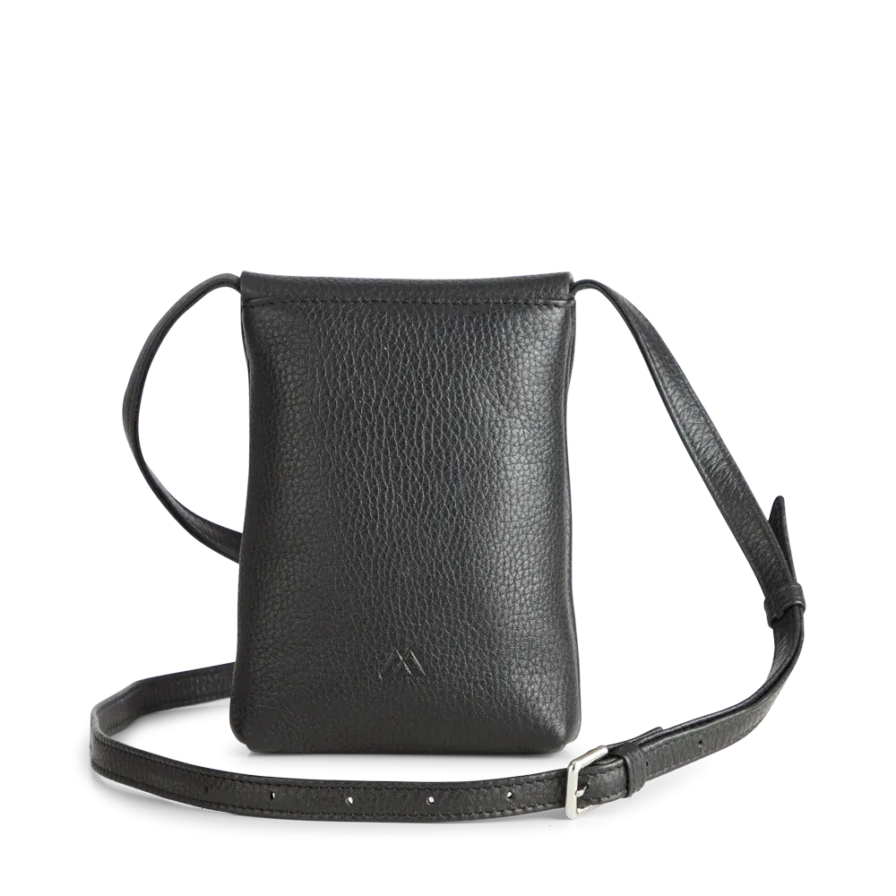Ravea Phone Bag Grain - Black