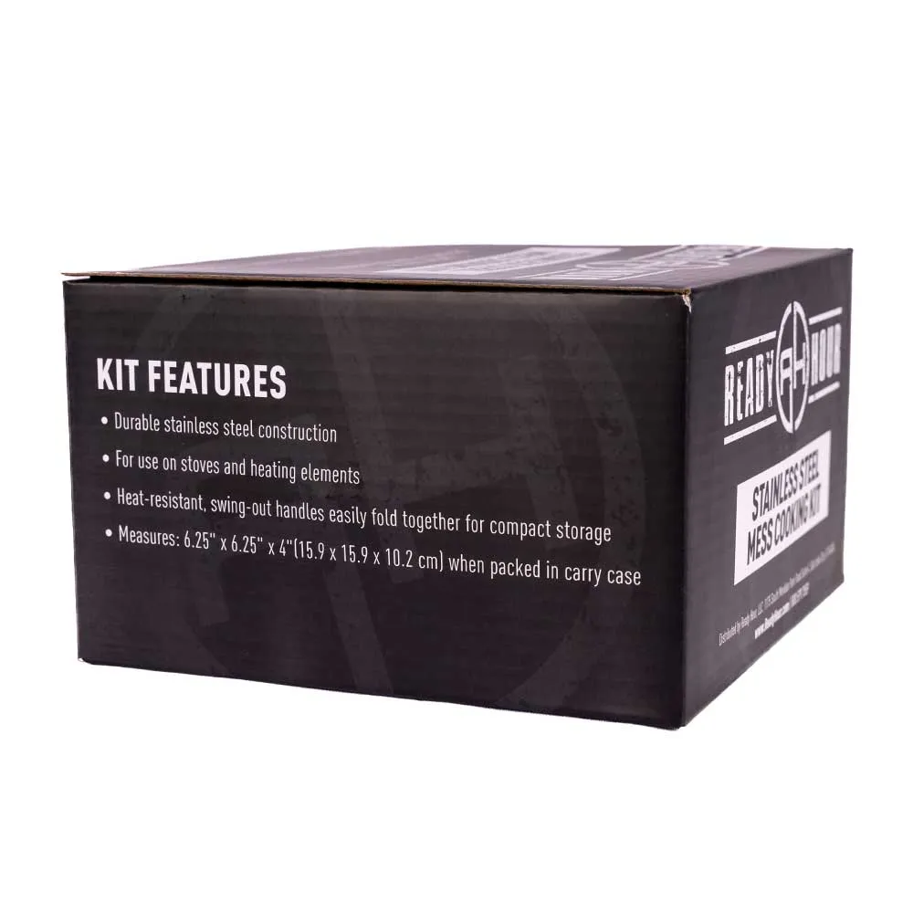 Ready Hour Stainless Steel Mess Cooking Kit (5-piece)