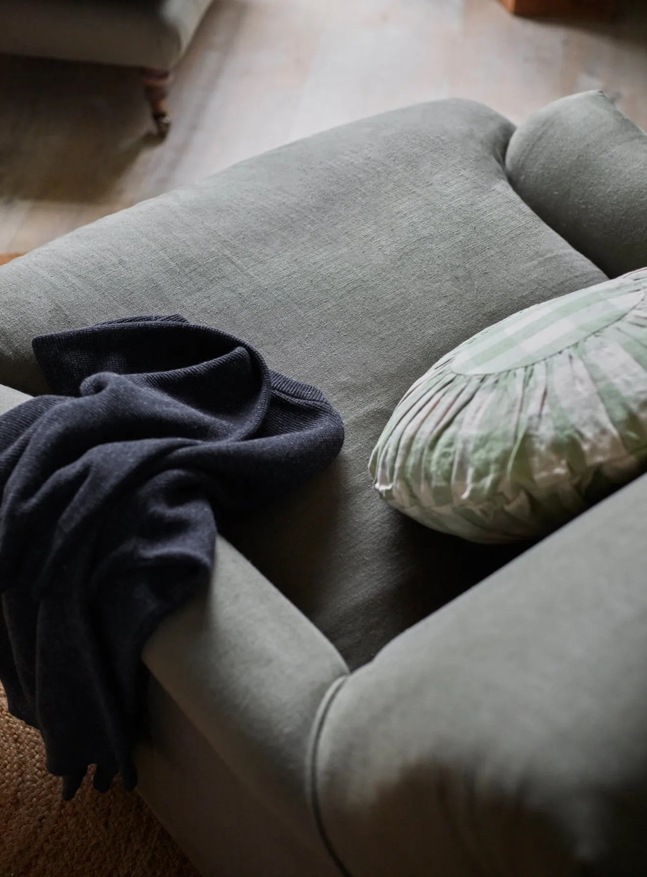Remy Armchair, Leaden Grey Linen