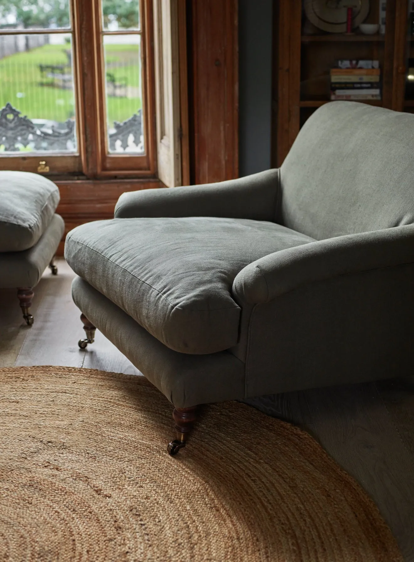 Remy Armchair, Leaden Grey Linen
