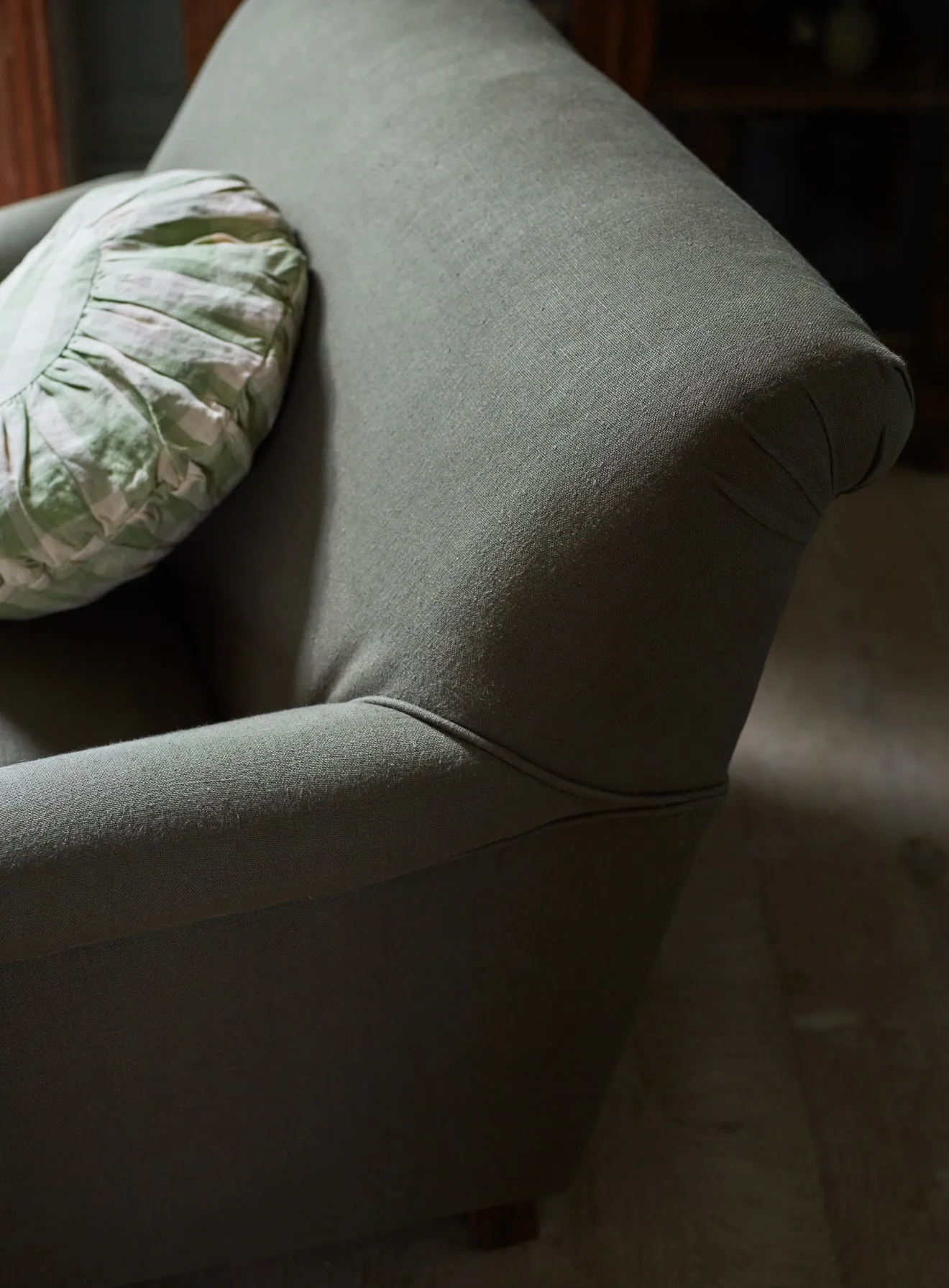 Remy Armchair, Leaden Grey Linen
