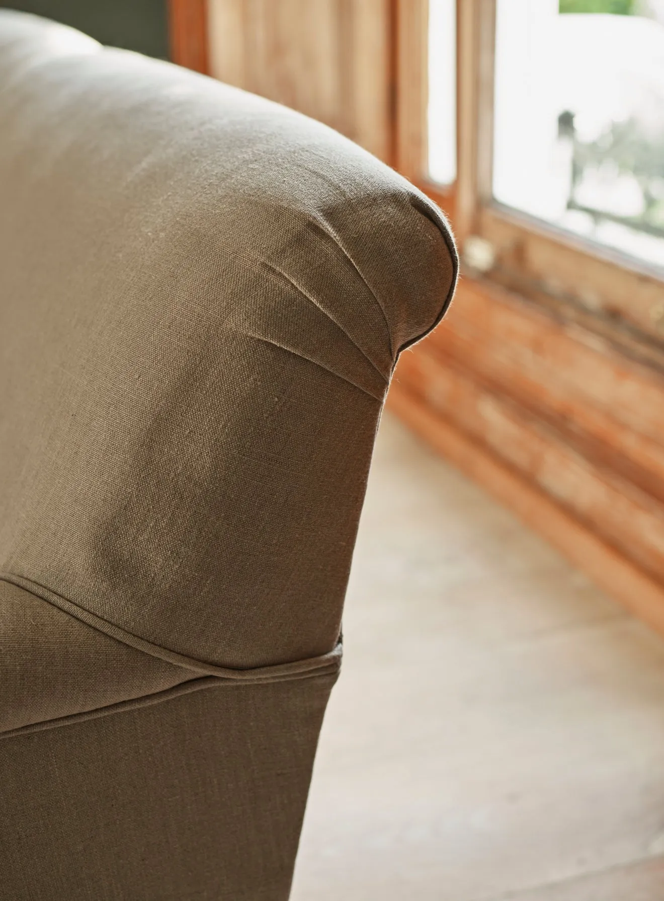 Remy Sofa, Three Seater, Rust Linen
