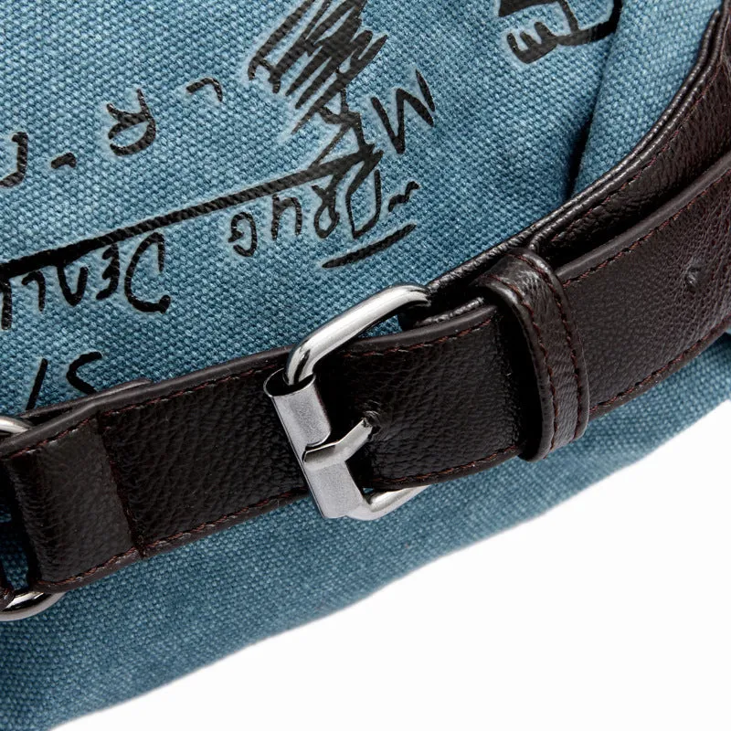 Retro Contrast Crossbody Handbag