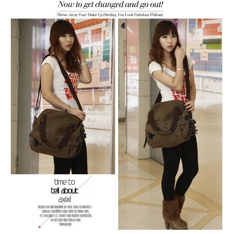 Retro Contrast Crossbody Handbag