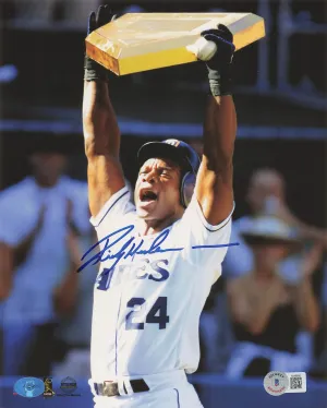 Rickey Henderson Signed 8x10 Photo San Diego Padres (BAS BJ46800)