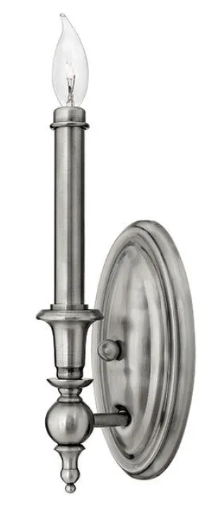 Rickmansworth Antique Nickel 1 Lamp Wall Light - ID 6119