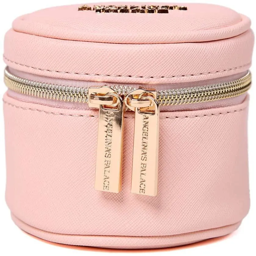 Round Jewelry Case Soft Pink