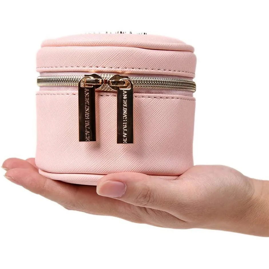 Round Jewelry Case Soft Pink