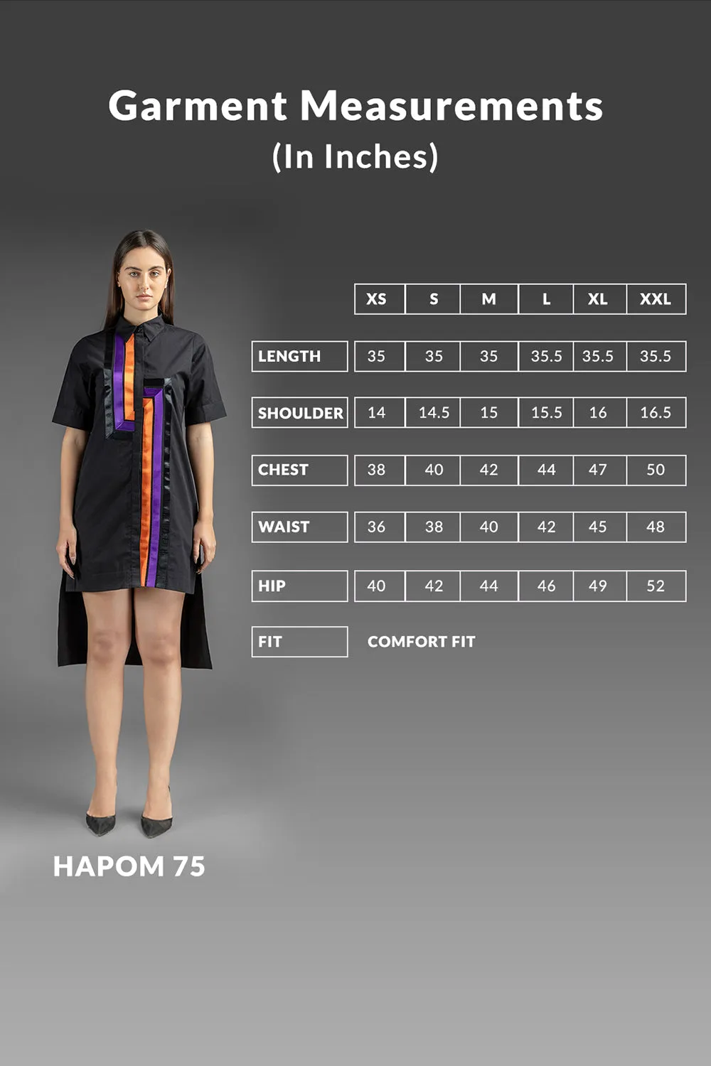 Satin Details Shirt Dress - Black