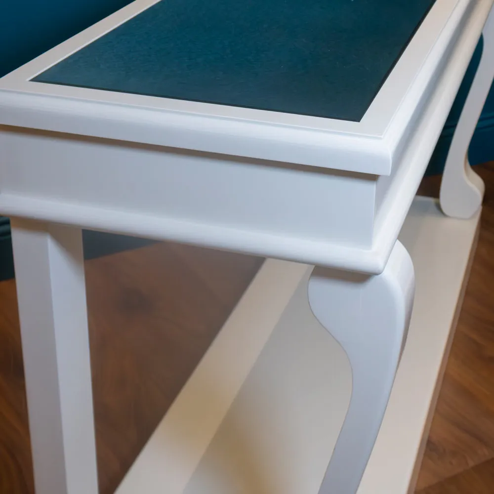 Scroll ivory 140cm console table ant mirror