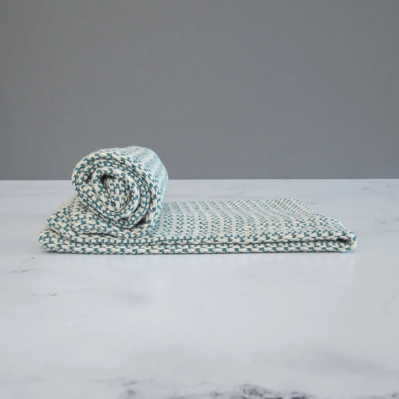 Sea Green Handwoven Kitchen Towel