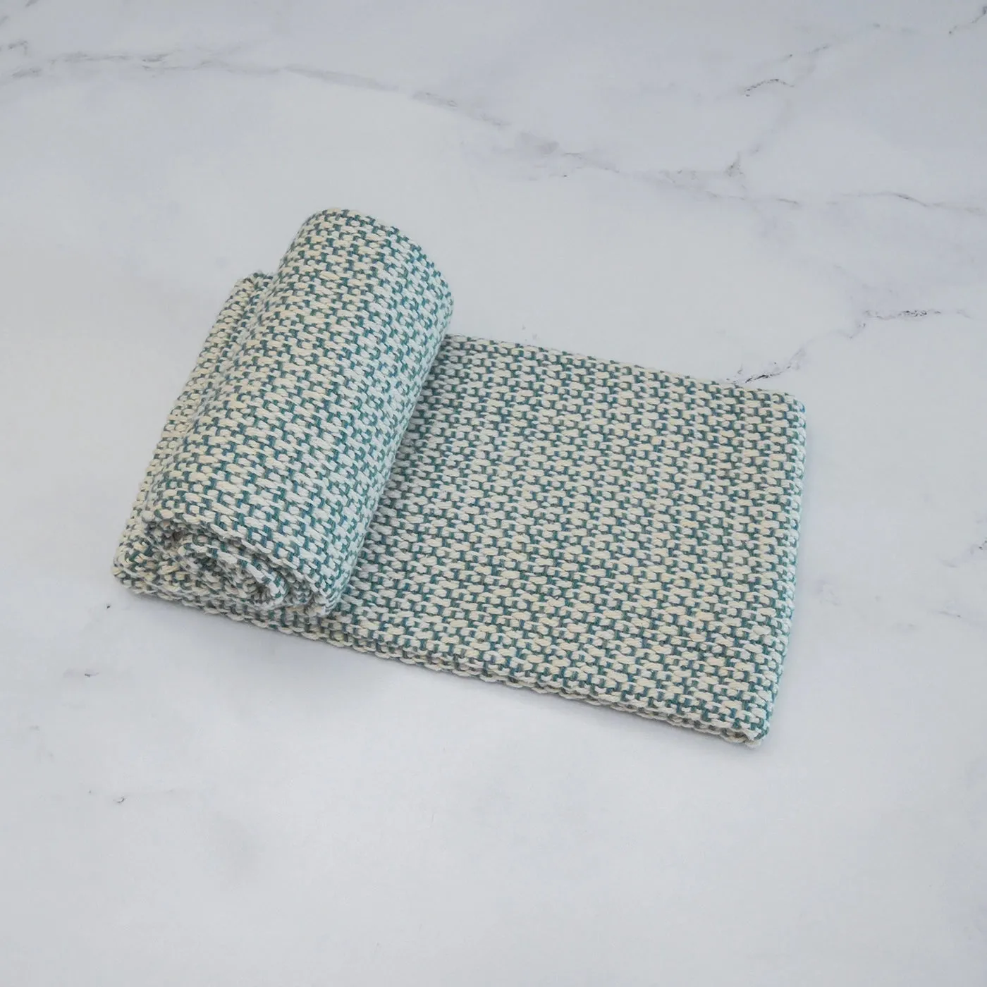 Sea Green Handwoven Kitchen Towel