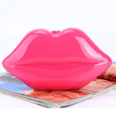 Sexy Red Lips Clutch Bags