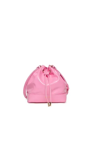 Shiny effect bucket bag