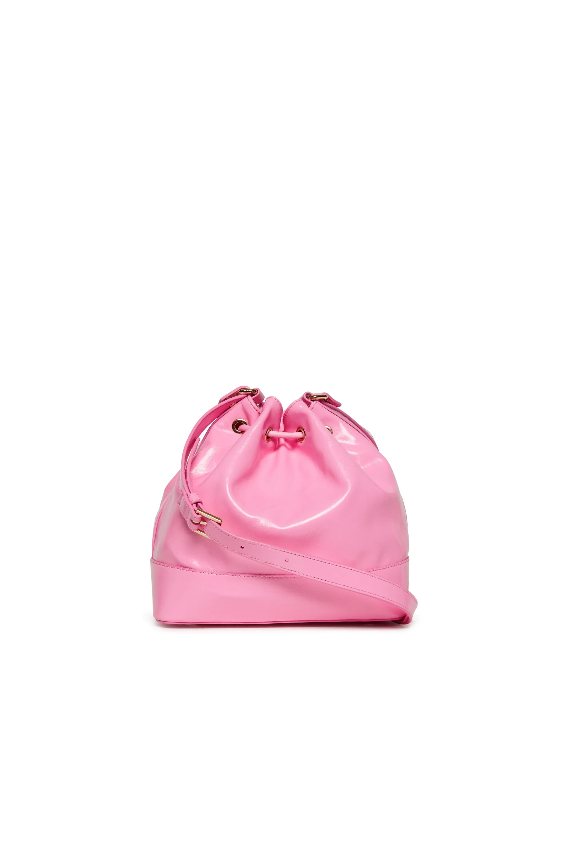 Shiny effect bucket bag