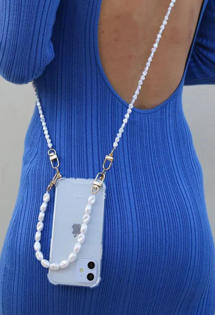 Short Pearl Phone Chain