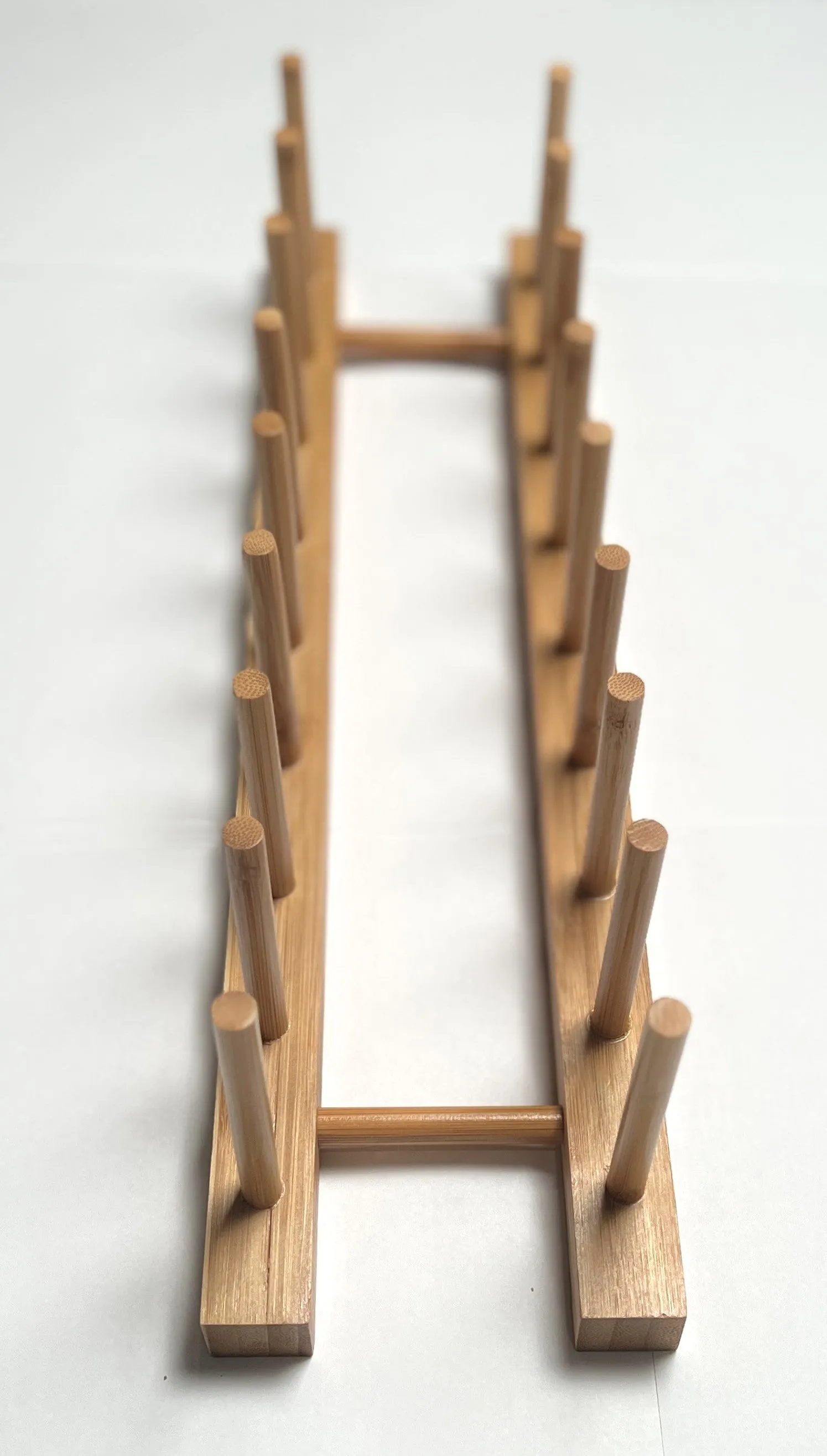 Simply Bamboo Brown Plate Rack - 17"