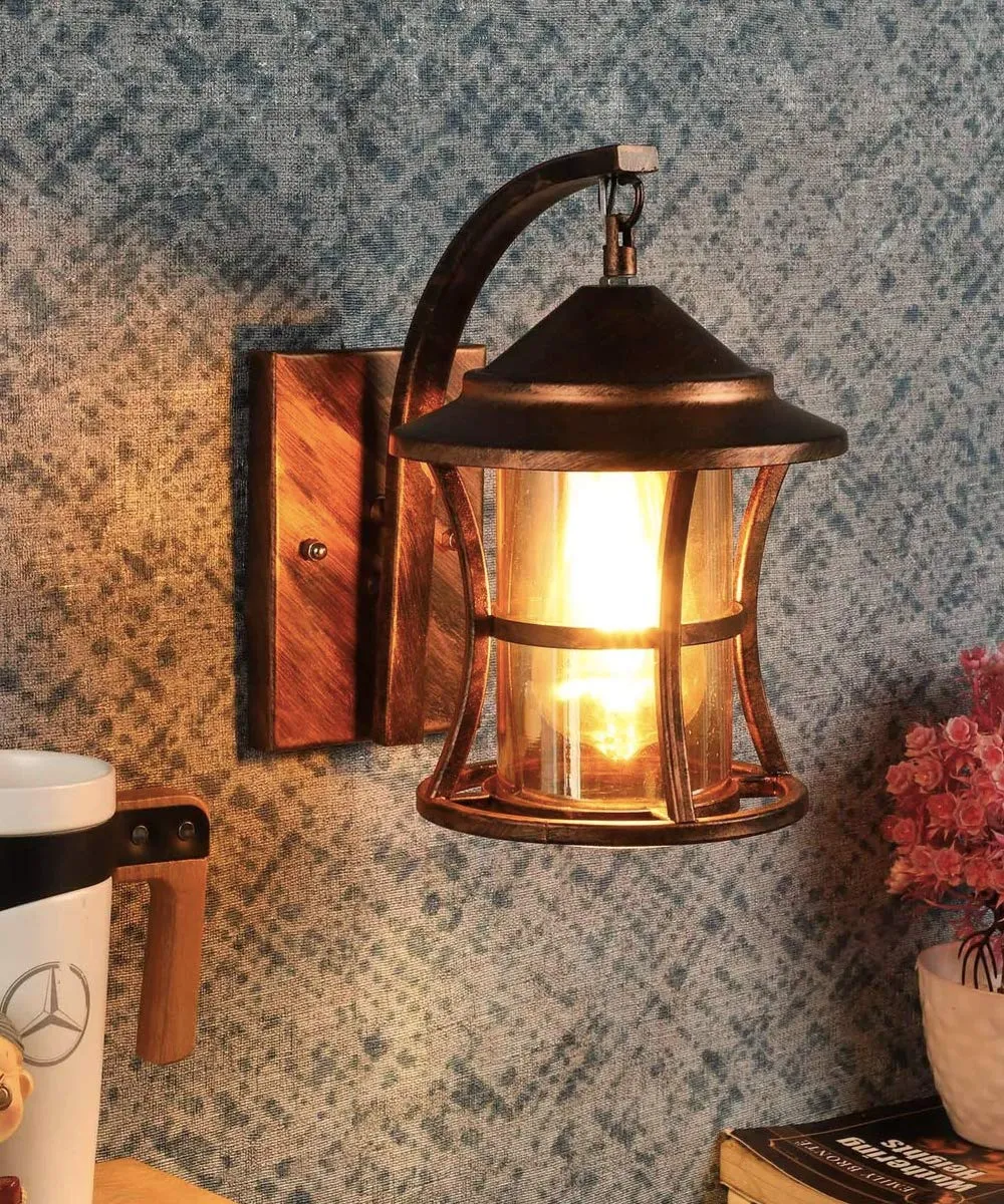 SINOMAN Copper Antique Wall Lights/Wall Light for Living Room Modern/Wall Lamps for Bedroom/for Living Room/Wall Lights for Home Decoration/Bedside Wall lamp/Wall lamp Light/Swing Arm Wall Light