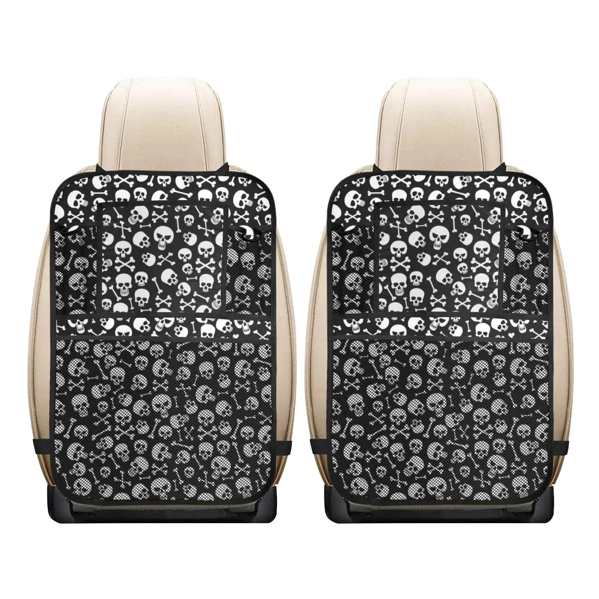Skulls & Crossbones Car Seat Back Organizer (2-Pack)