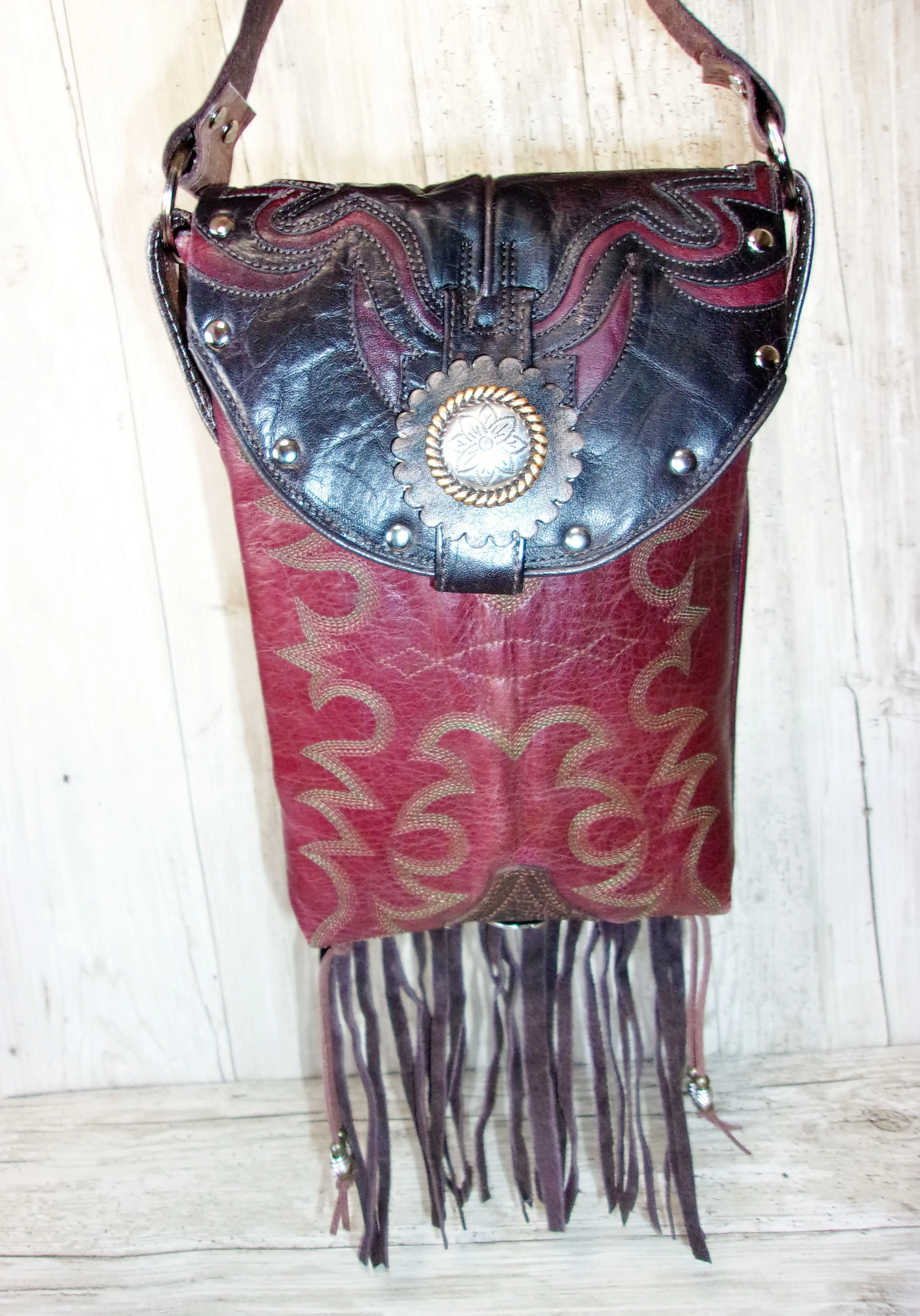 Small Concealed Carry Purse with Fringe CB148