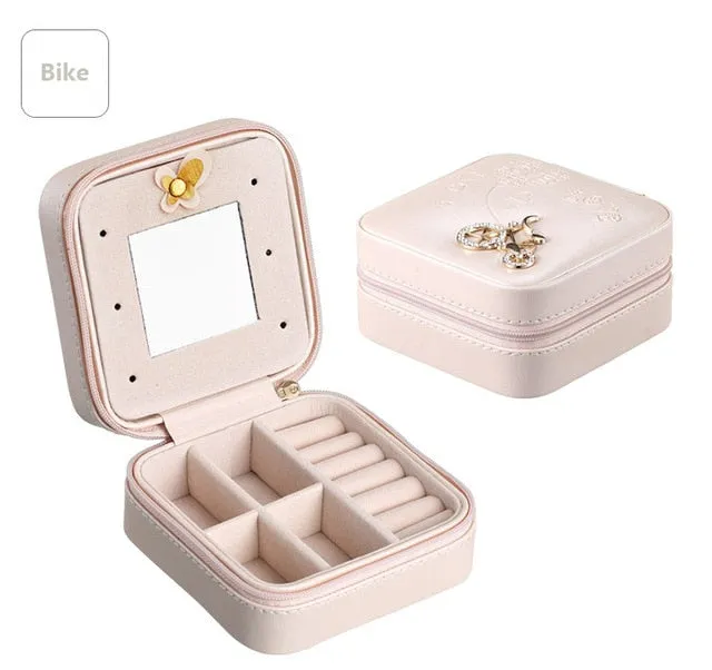 Small Travel jewelry organizer box