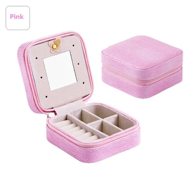 Small Travel jewelry organizer box