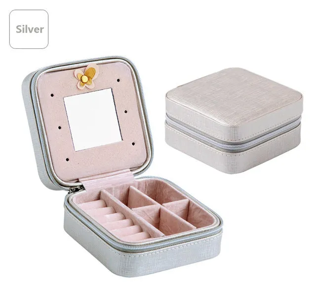 Small Travel jewelry organizer box