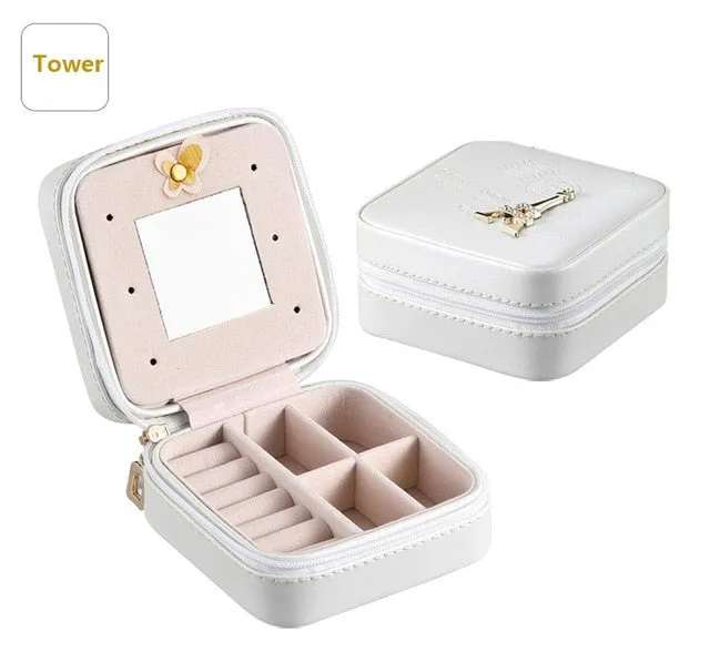 Small Travel jewelry organizer box