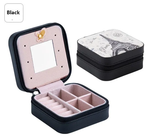 Small Travel jewelry organizer box