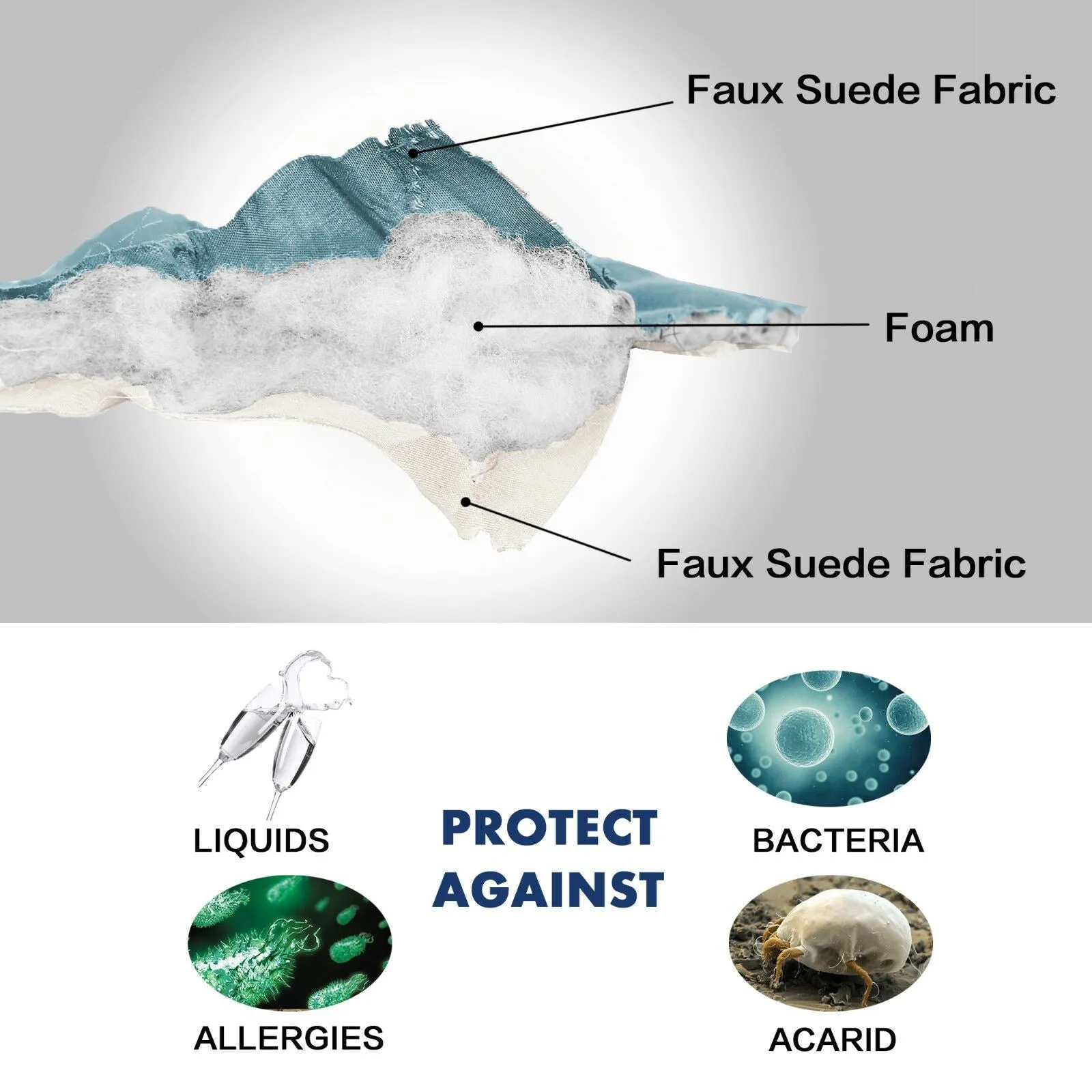 Sofa Covers Couch Cover Protector Water Prevent Quilted Slip Covers with Strap