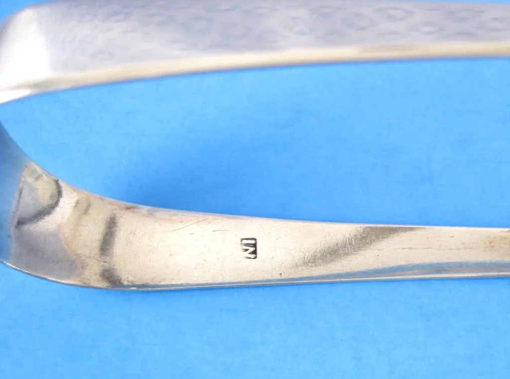 Sugar Tongs 1810 London Victorian English Hallmarked Sterling Silver Spoon Ends