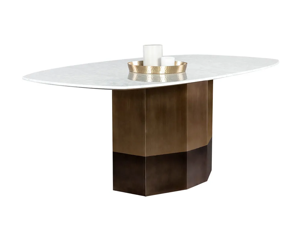 Sunpan Ainsley Modern Rectangle Dining Table Set With Rayla Dining Armchair