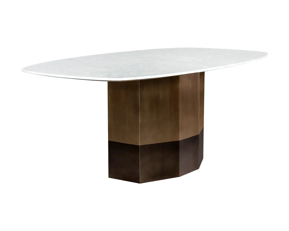 Sunpan Ainsley Modern Rectangle Dining Table Set With Rayla Dining Armchair