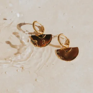 SUNRISE SURF EARRINGS 18K GOLD