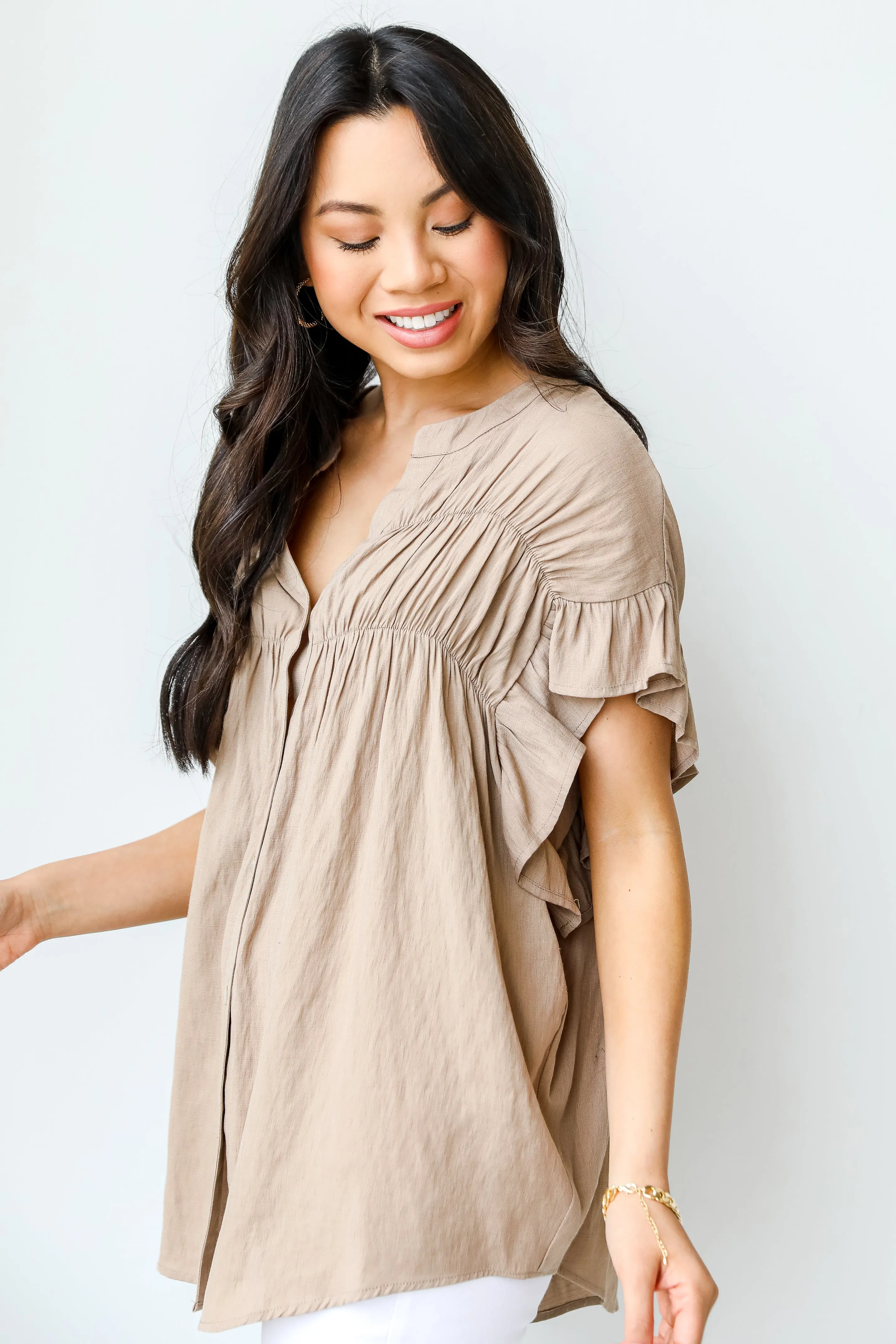 Sweet Details Ruffle Blouse