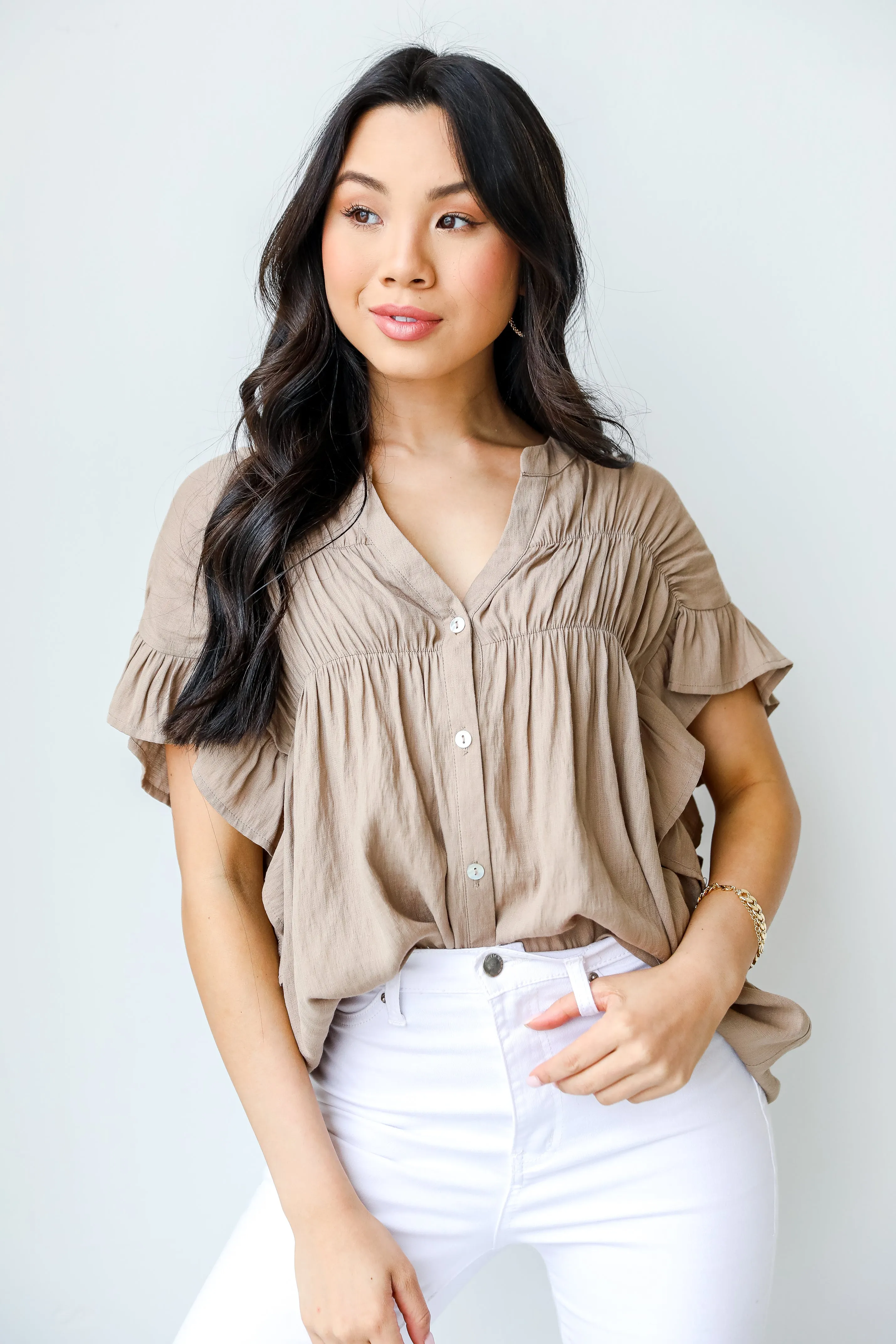 Sweet Details Ruffle Blouse
