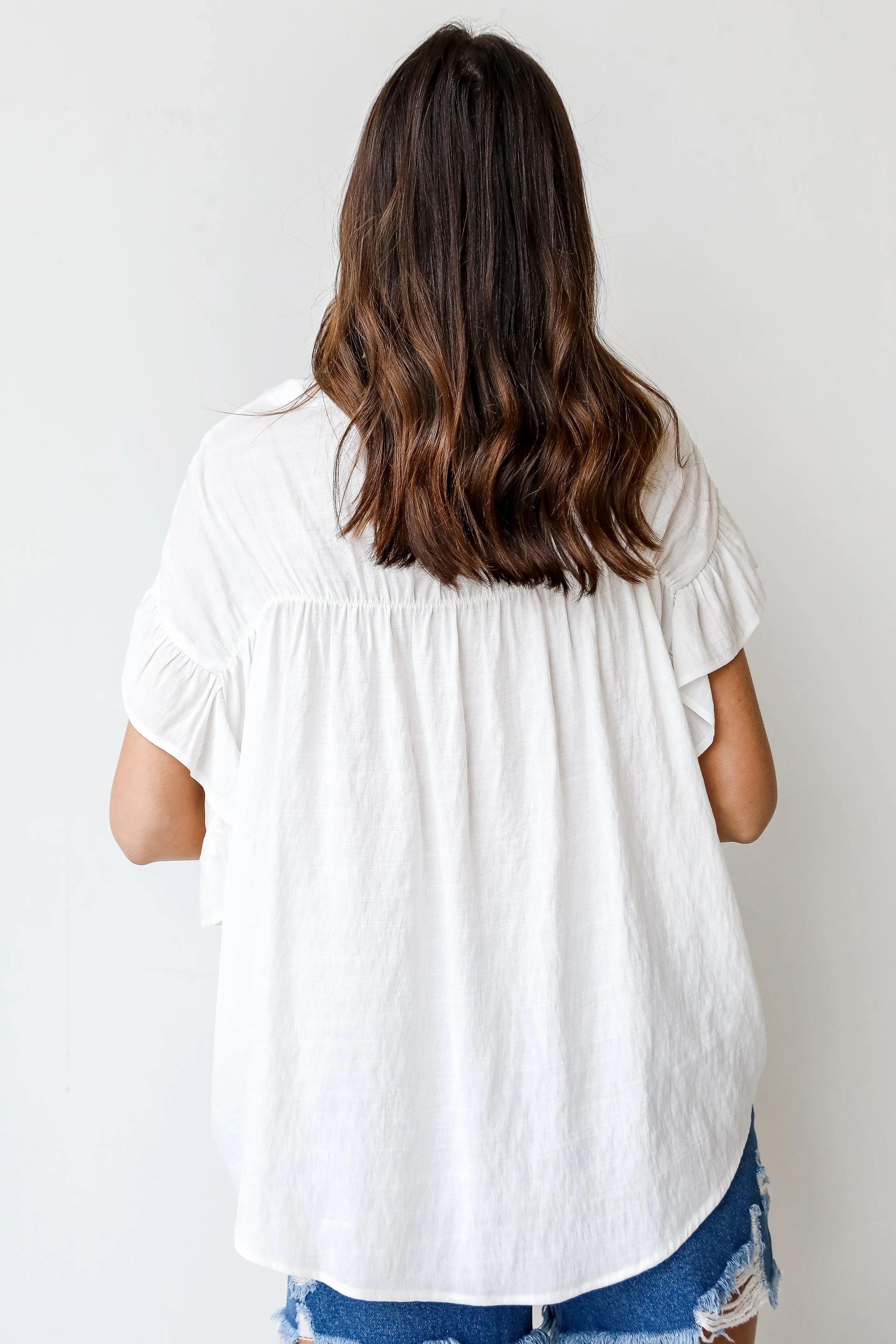 Sweet Details Ruffle Blouse