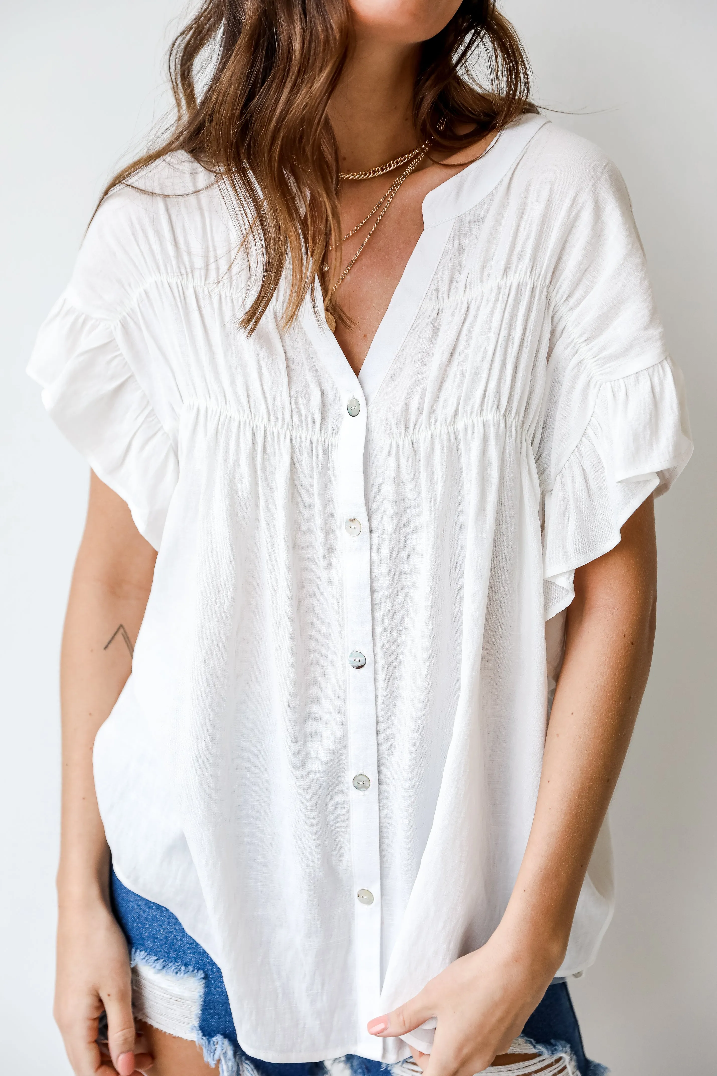 Sweet Details Ruffle Blouse