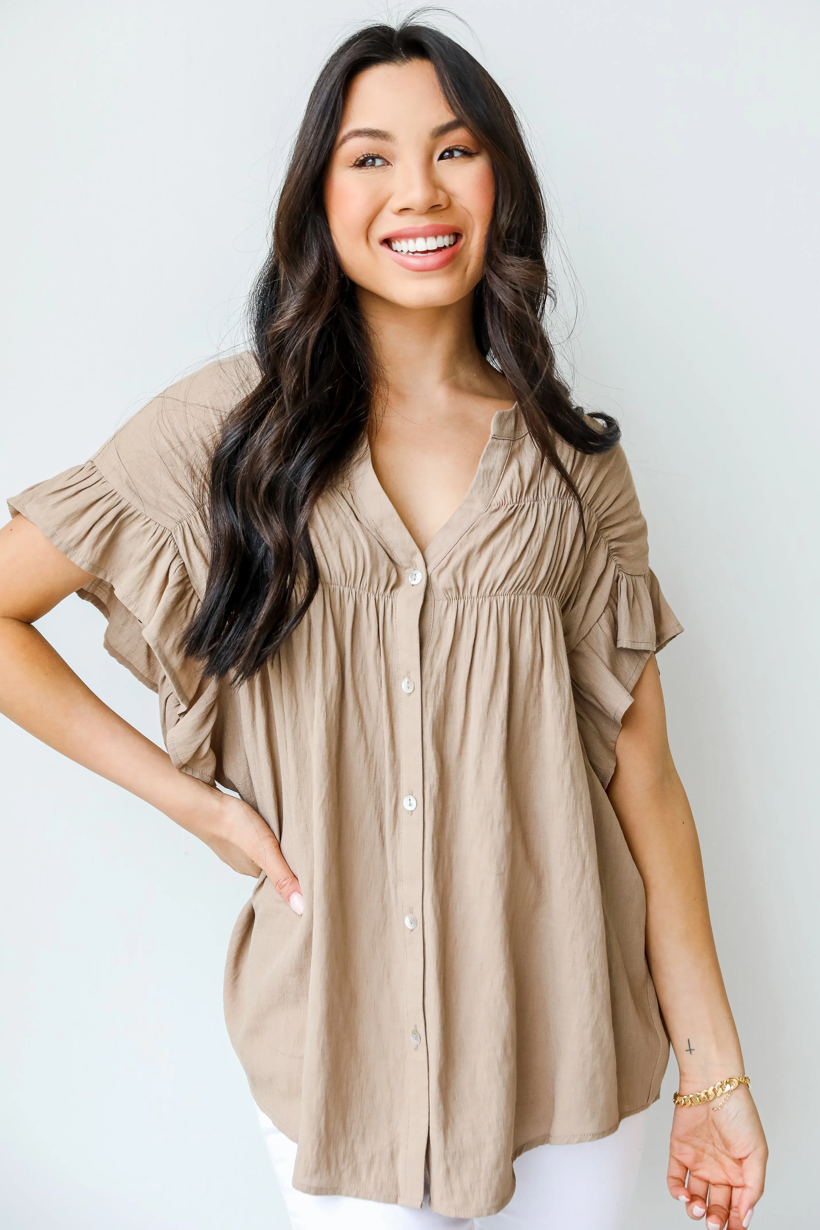 Sweet Details Ruffle Blouse