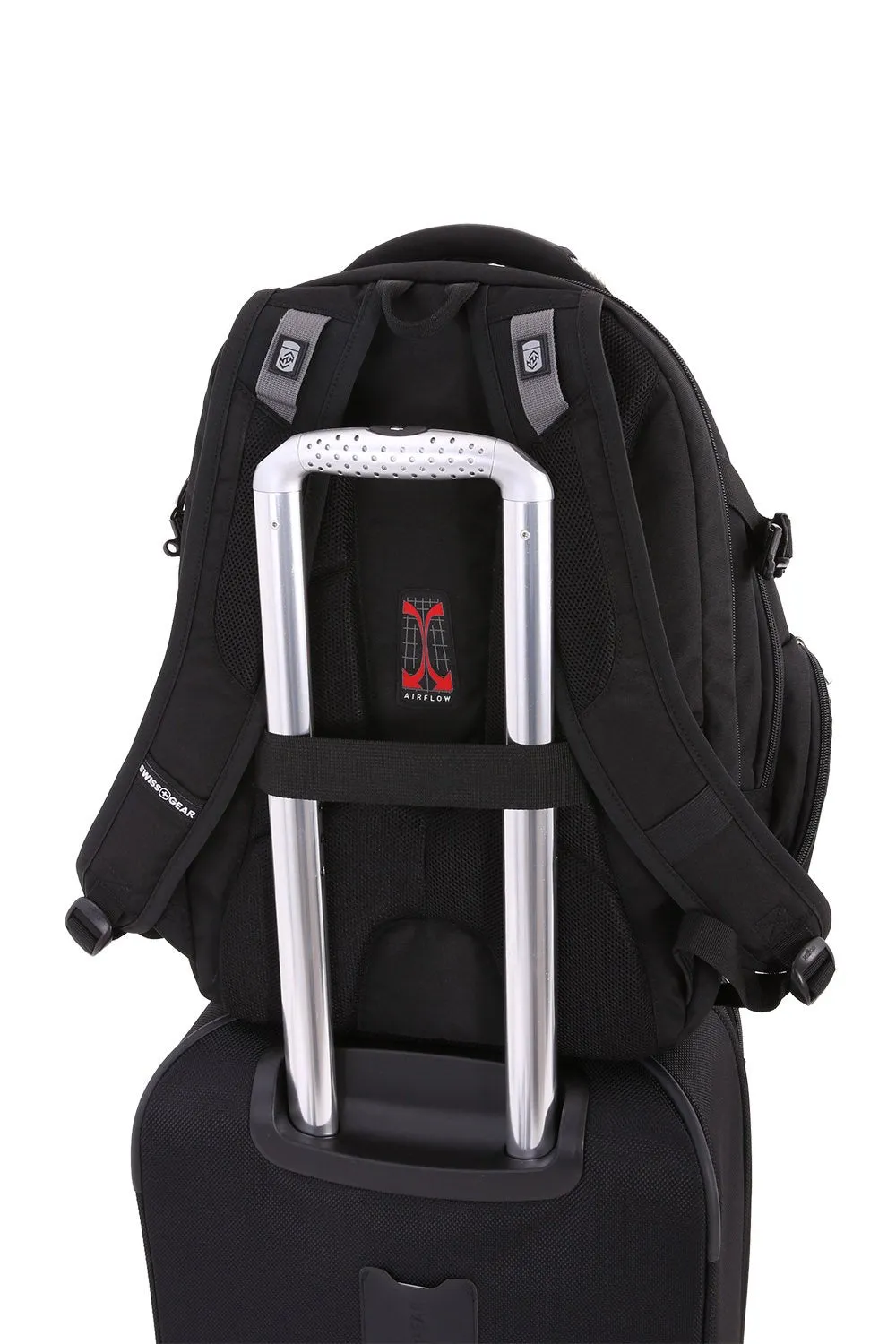 SwissGear 5709 ScanSmart Laptop Backpack. Abrasion-Resistant & Travel-Friendly School Work premium Laptop Backpack (Black Backpack)
