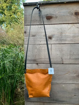 Tan Embossed Urban Crossbody
