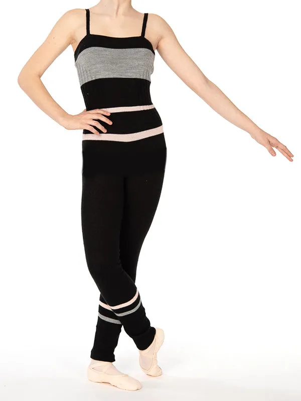 Tendu Striped Long Unitard- TC610-